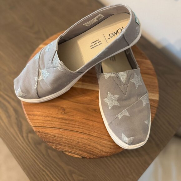 Toms Shoes - TOMS Alpargata Cupsole Star Print Slip-Ons — Women’s 7 (Worn Once)